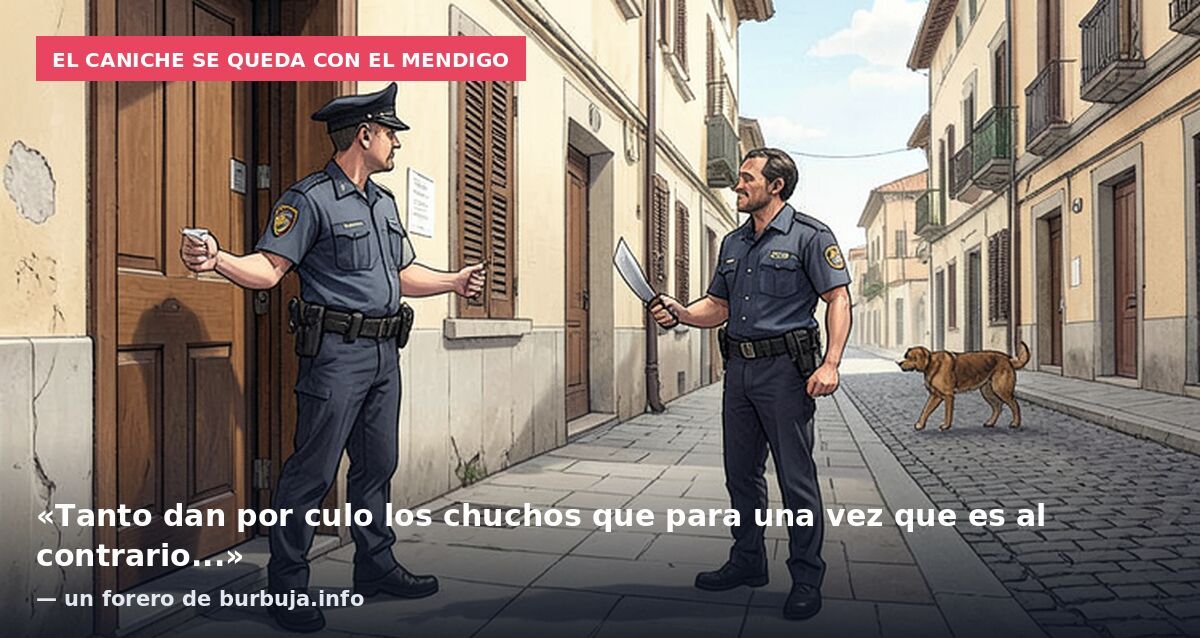 Un mendigo se lleva el caniche de mi compañera