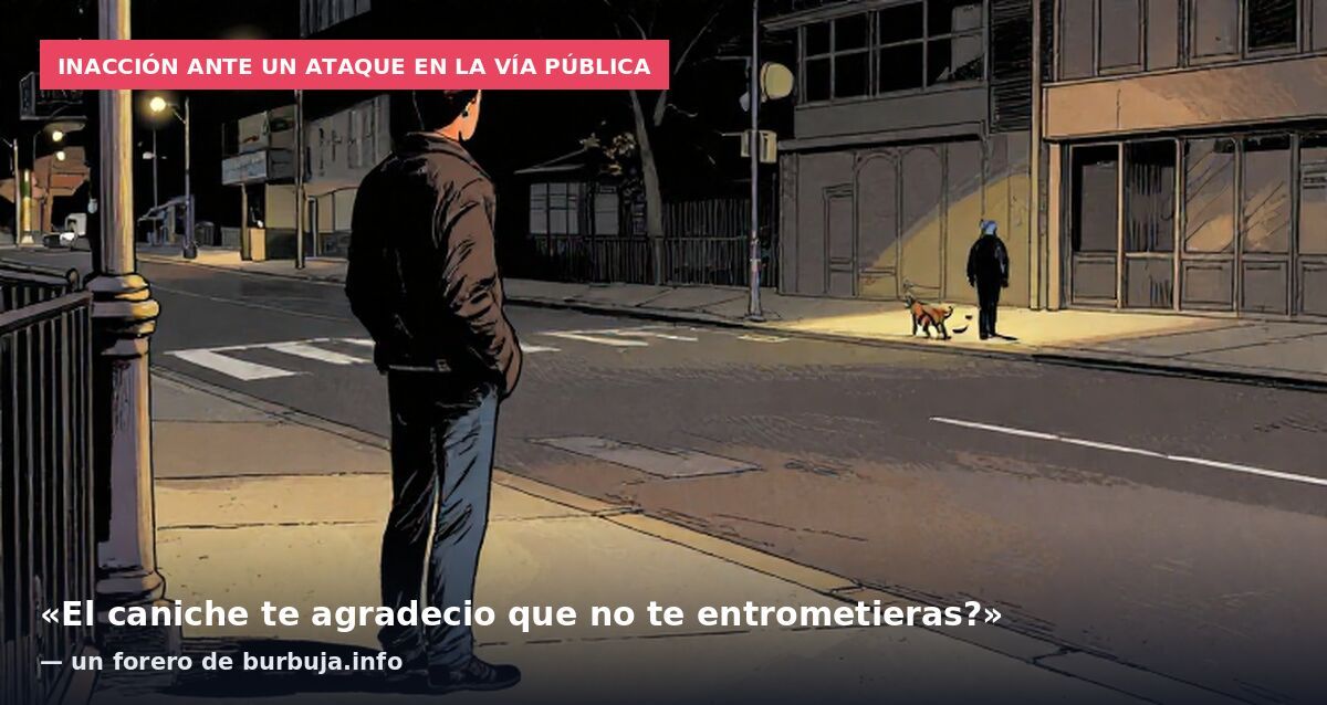 Un mendigo se lleva el caniche de mi compañera