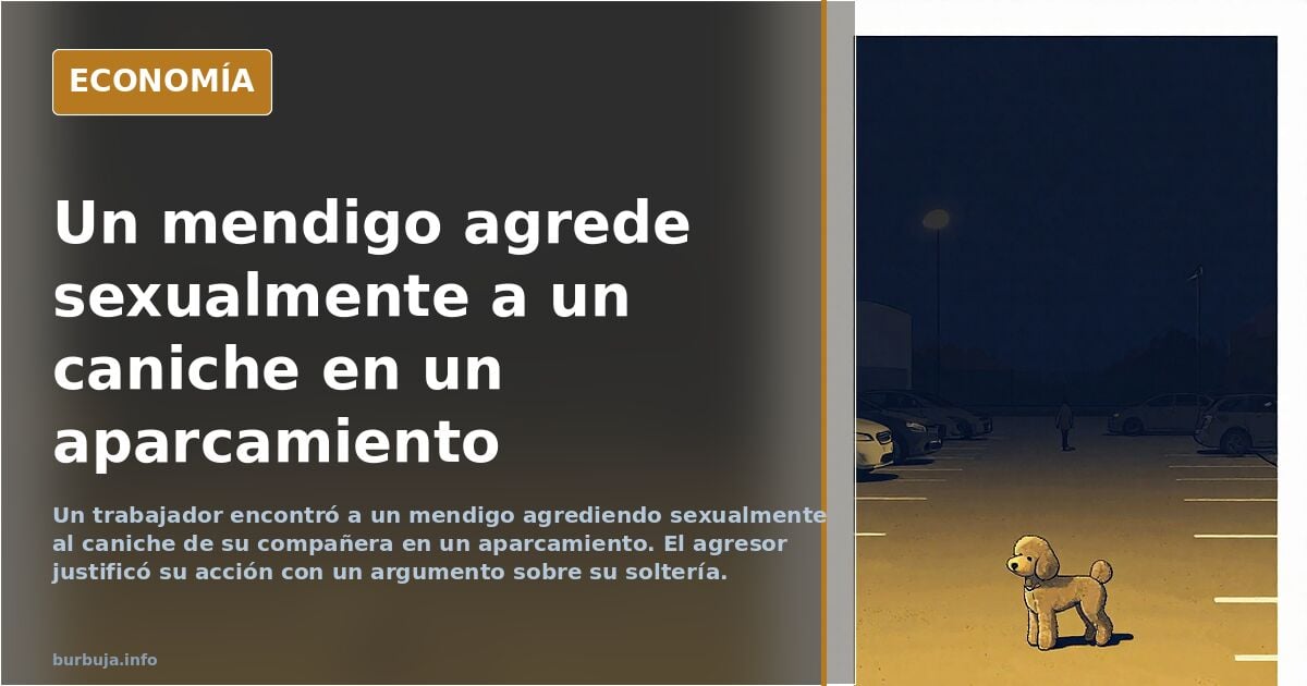 Un mendigo se lleva el caniche de mi compañera