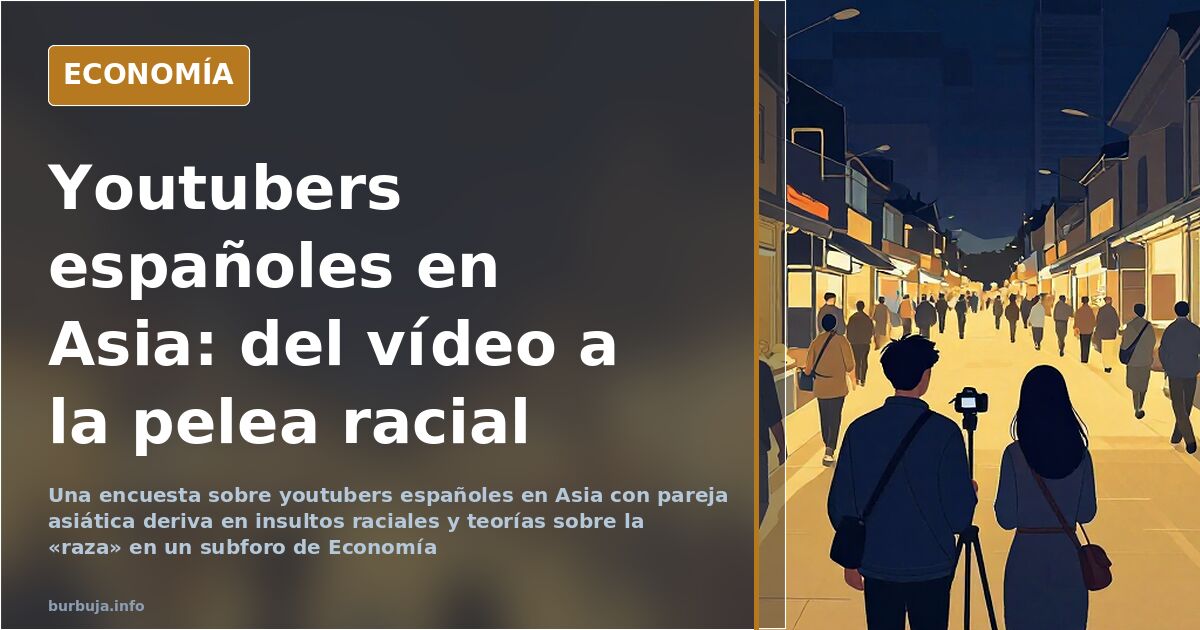 El mapa de los youtubers españoles en Asia: una encuesta que acaba en pelea racial