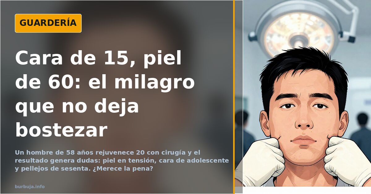 Turco de 58 años rejuvenece 20 con cirugía facial