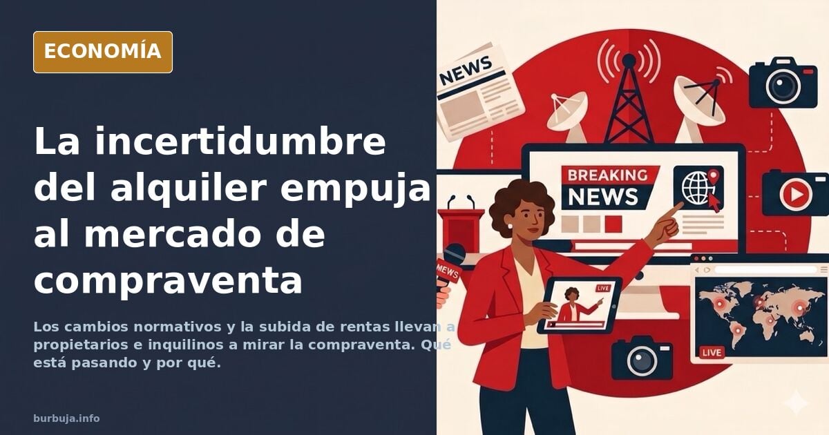 Debido a las incertidumbres que acarrea el alquilar vivienda para ambos «bandos», está creciendo el interés por la compraventa.