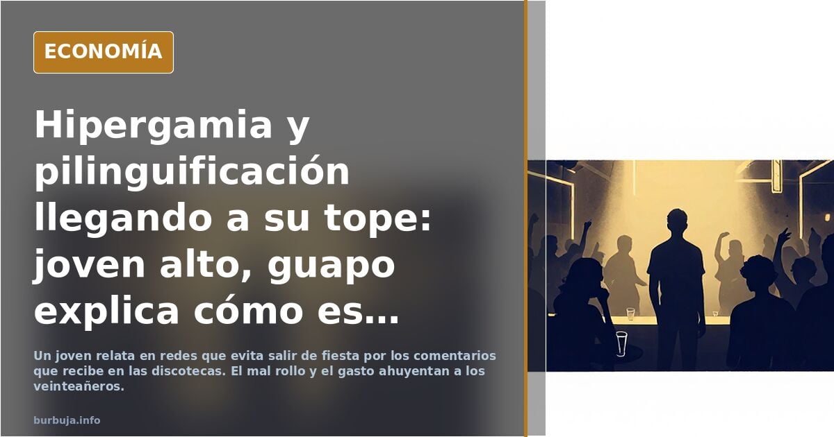 Hipergamia y citas: joven alto y guapo cuenta cómo es salir de fiesta