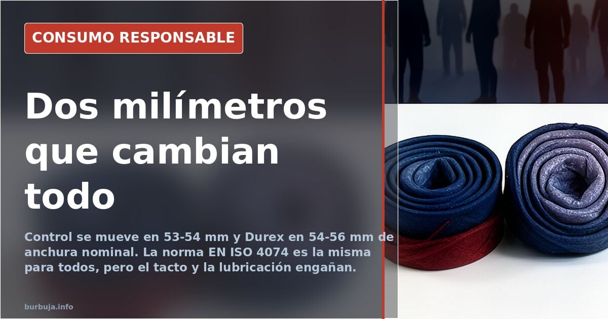Control y Durex: la anchura real que esconde el envoltorio