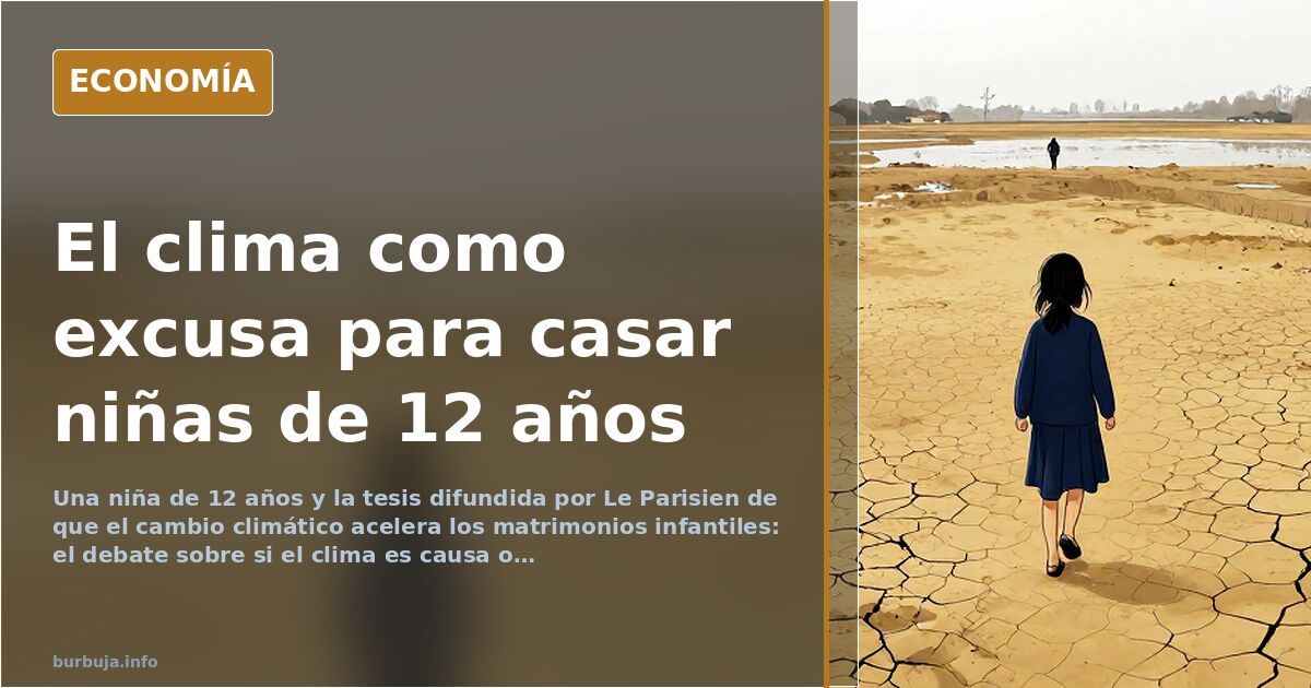 «El cambio climático, nuevo acelerador de los matrimonios infantiles»