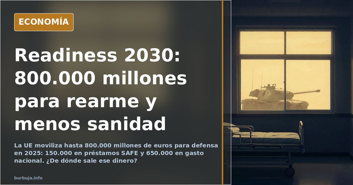 ¿Cañones u hospitales? La gran engaña del rearme europeo