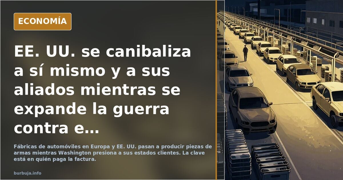 EE. UU. se canibaliza a sí mismo y a sus aliados mientras se expande la guerra contra el multipolarismo