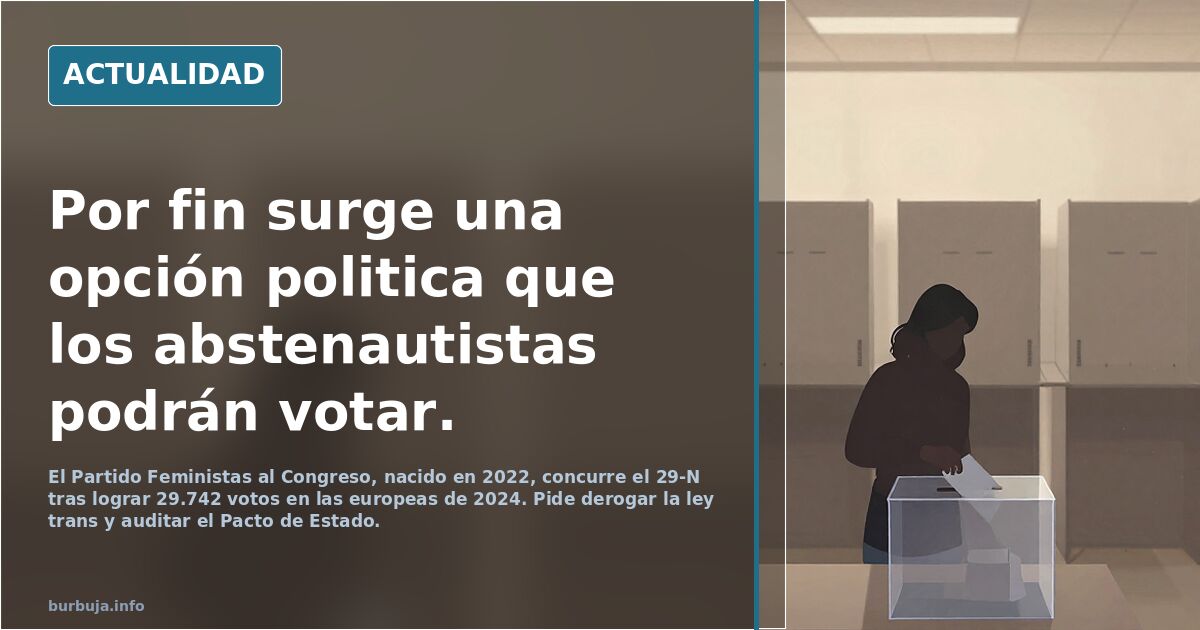 Por fin surge una opción politica que los abstenautistas podrán votar.