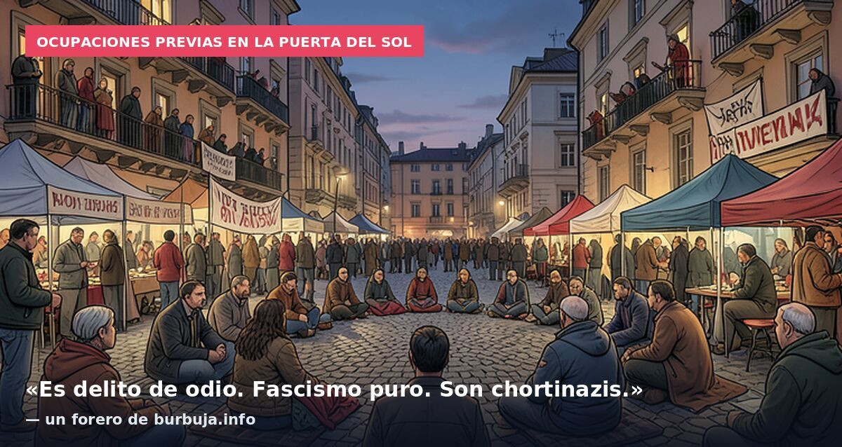 Ocupaciones previas en la Puerta del Sol: «Es delito de odio. Fascismo puro. Son chortinazis.» — un forero de burbuja.info