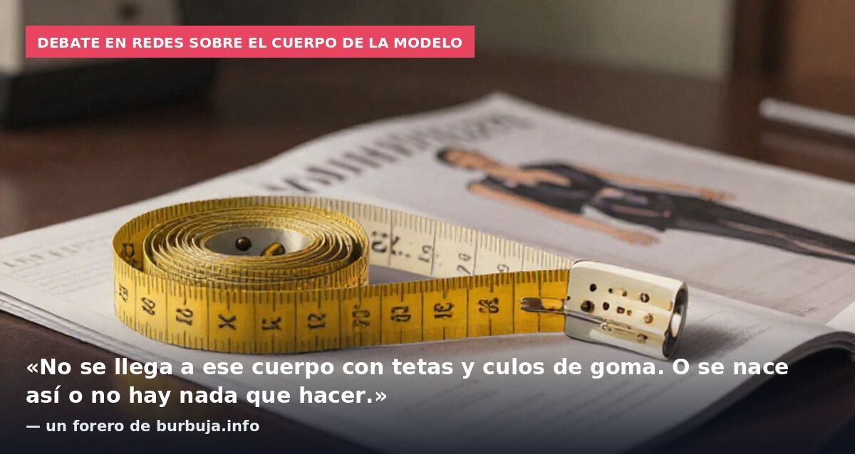 Debate en redes sobre el cuerpo de la modelo: «No se llega a ese cuerpo con tetas y culos de goma. O se nace así o no hay nada que hacer.» — un forero de burbuja.info