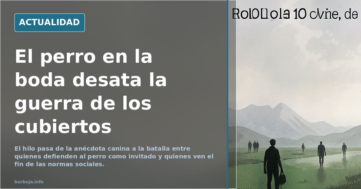 El perro en la boda desata la guerra de los cubiertos