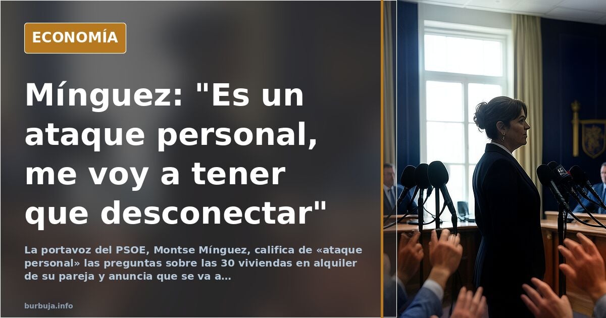El PSOE defiende los pisos de la pareja de Mínguez como "empresa familiar"