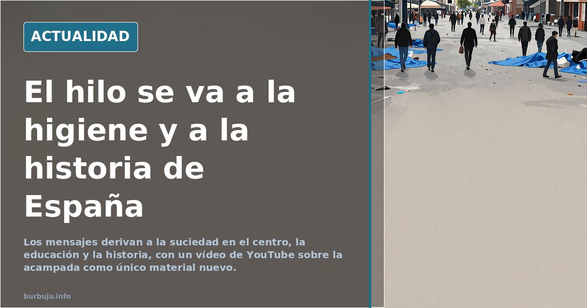 El hilo se va a la higiene y a la historia de España