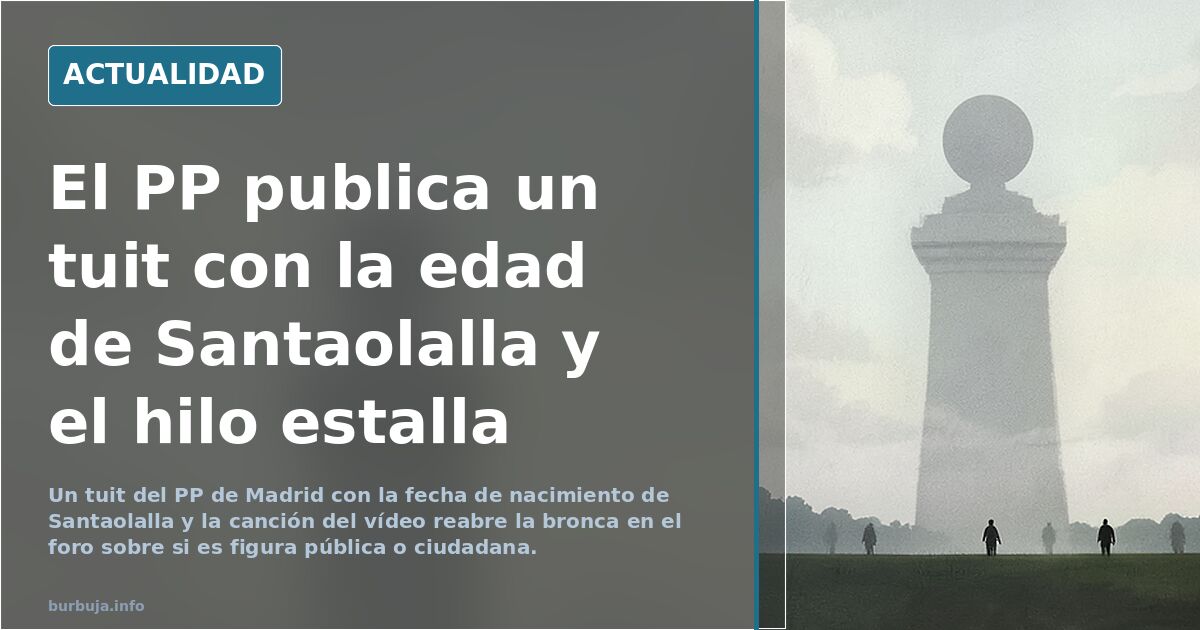 Sarah Santaolalla y el vídeo del PP: debate sobre su reacción