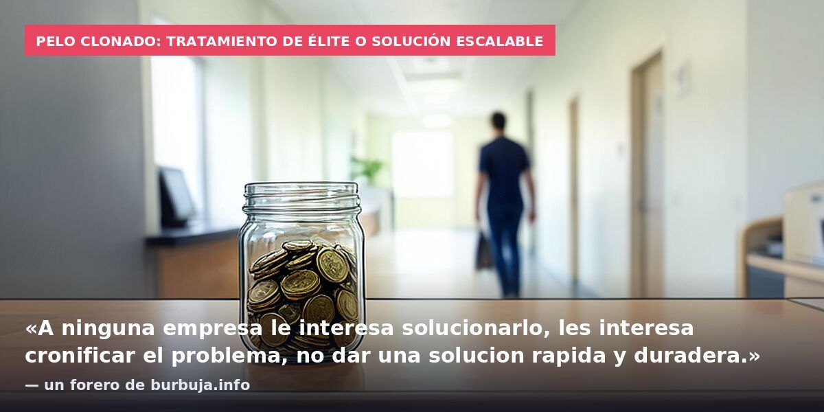 Organtech va a empezar ensayos con humanos de su clonación capilar, adiós gloria en vida