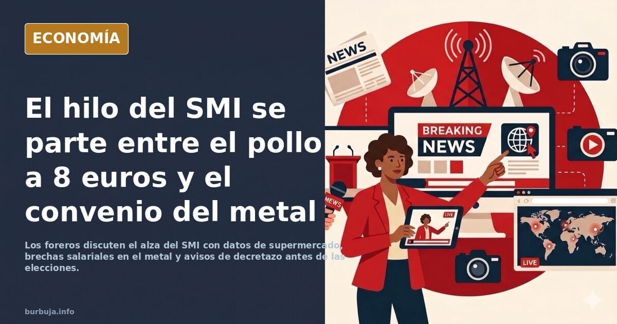 UGT y CCOO piden que el SMI suba un 7% en 2027, hasta los 18.300 euros brutos anuales