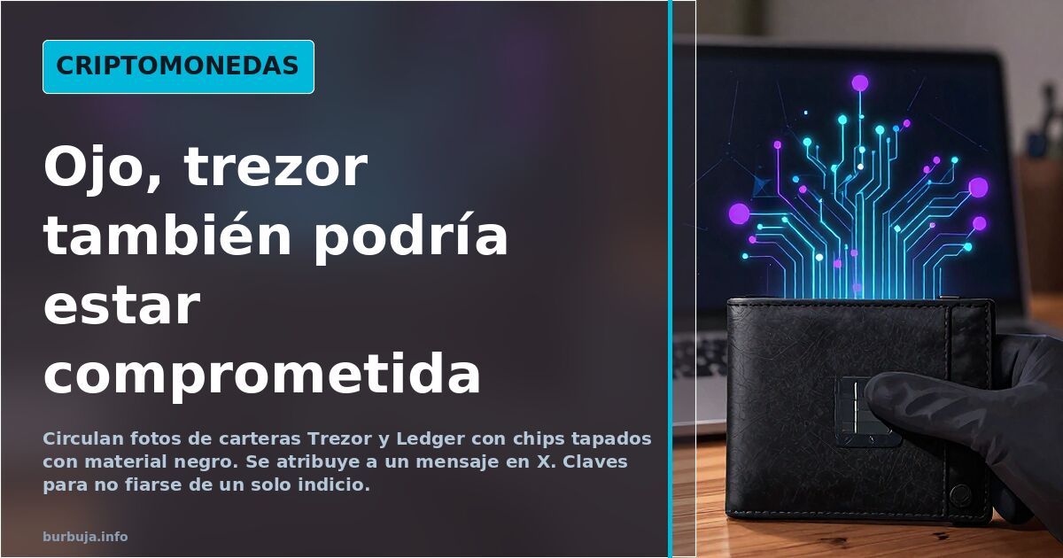 Ojo, trezor también podría estar comprometida