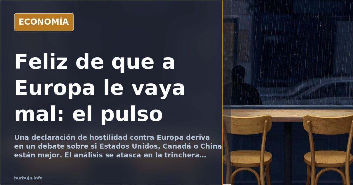 Debate en foro: «Necesitamos que su continente se vaya a quiebra»