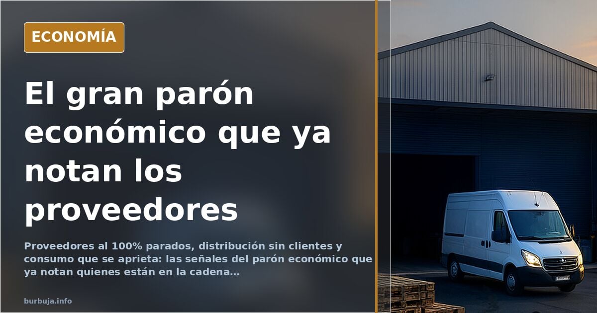 El mes arranca con proveedores parados y consumo en caída