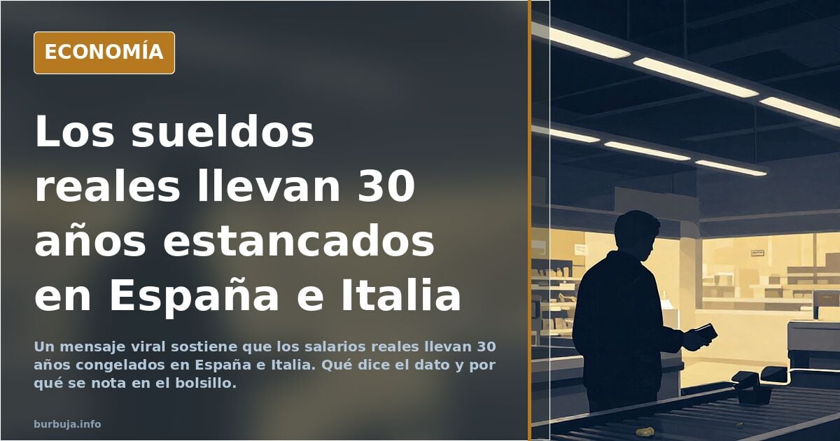 España e Italia ,30 años perdidos en sueldos pero al menos hay sol y pasta