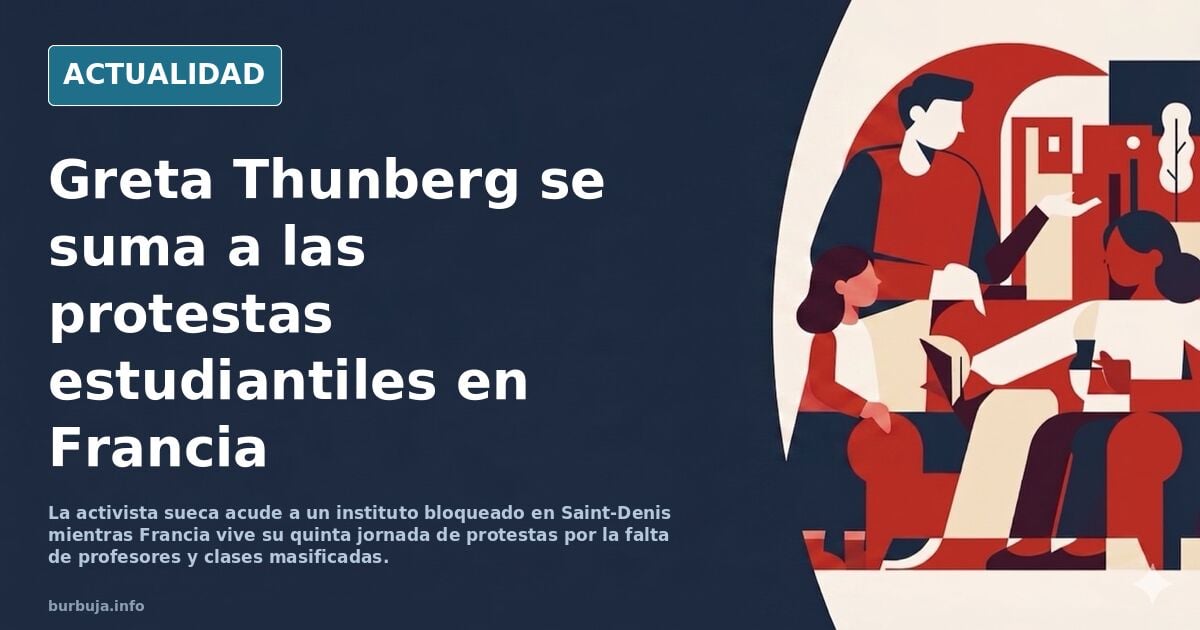 Greta Thunberg se suma a las protestas en Francia