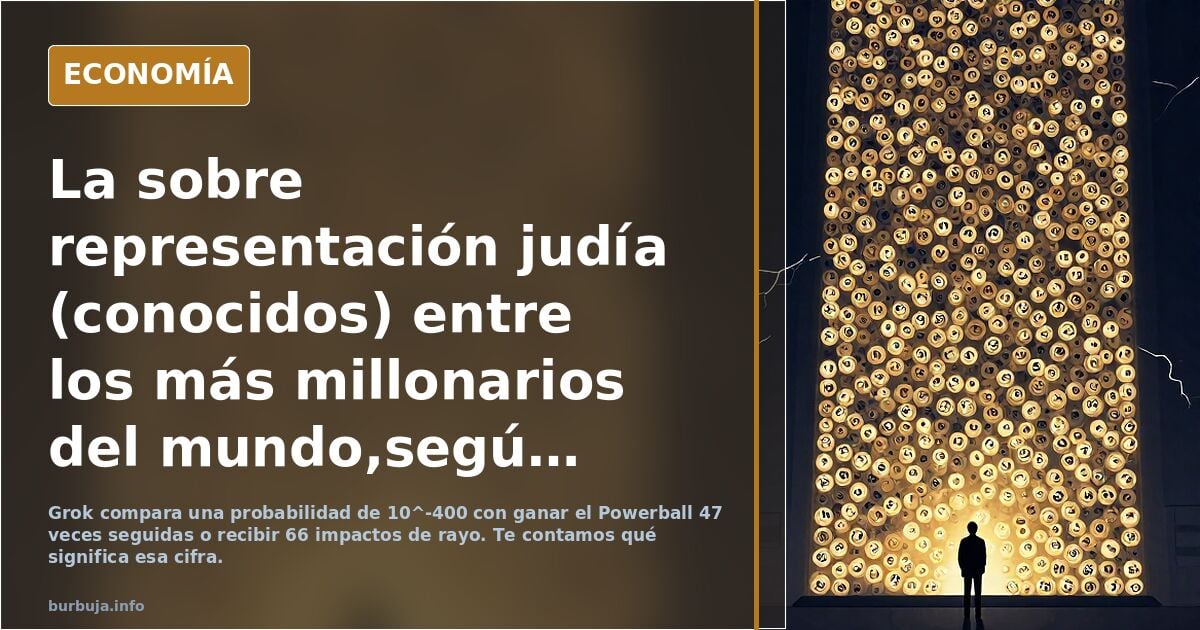 ¿Por qué hay tantos millonarios judíos? Datos y debate