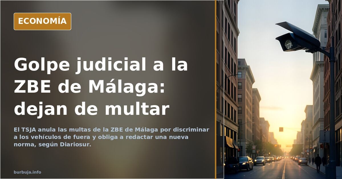 El TSJA anula las multas de la ZBE de Málaga por discriminar a foráneos