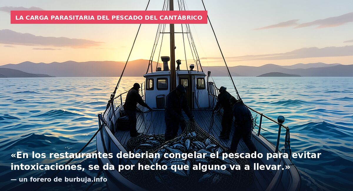 La carga parasitaria del pescado del Cantábrico: «En los restaurantes deberian congelar el pescado para evitar intoxicaciones, se da por hecho que alguno va a llevar.» — un forero de burbuja.info
