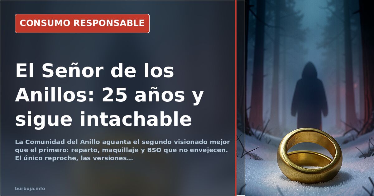 La trilogía de El Señor de los Anillos envejece mejor que su propia industria