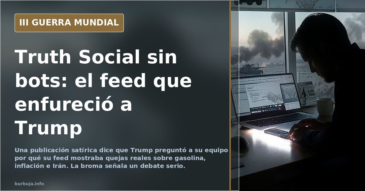 Donald Trump supuestamente está furioso después de preguntar a su personal por qué su feed de Truth Social está de repente lleno de quejas