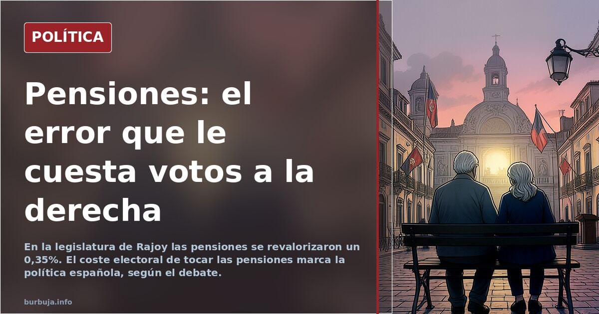 El 0,35% de Rajoy y el coste electoral de las pensiones