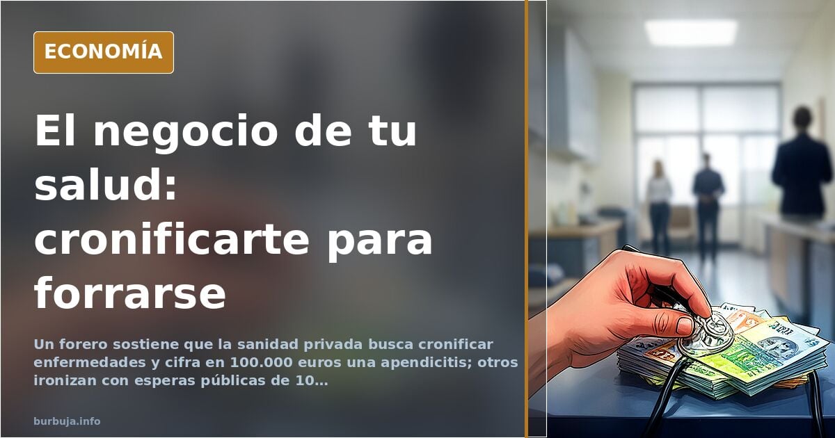 Sanidad privada: «cronificar tu enfermedad» para forrarse