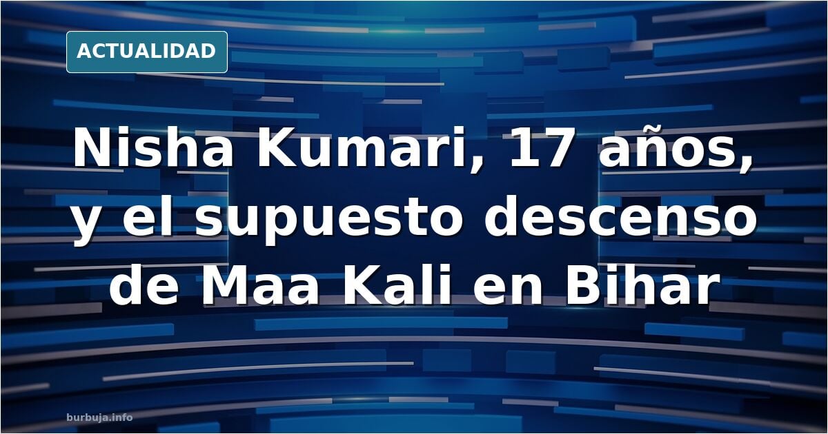 Joven Indú es poseída por la diosa Maa Kali (Principal diosa del hinduismo, considerada la diosa del tiempo, la muerte, y la destrucción)