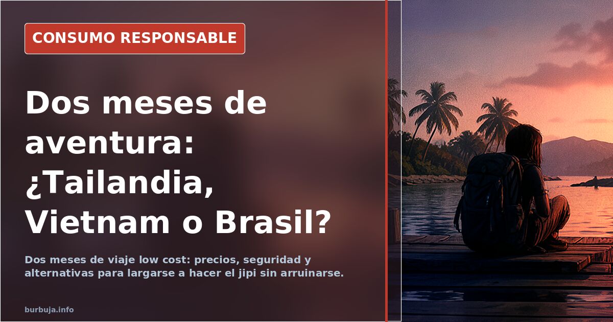 Dos meses de viaje low cost: Tailandia, Vietnam o Brasil