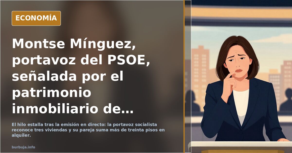 Brutal pillada a Montse Minguez de la P$OE en televisión y en directo.
