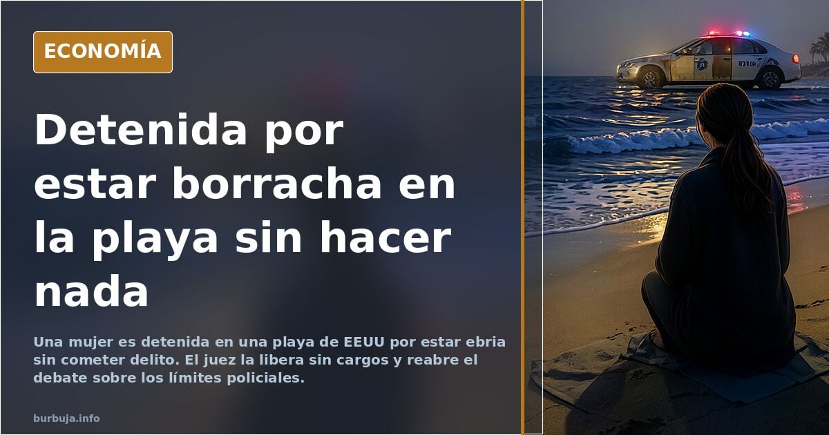 EEUU: una mujer ebria en la playa, detenida y liberada sin cargos