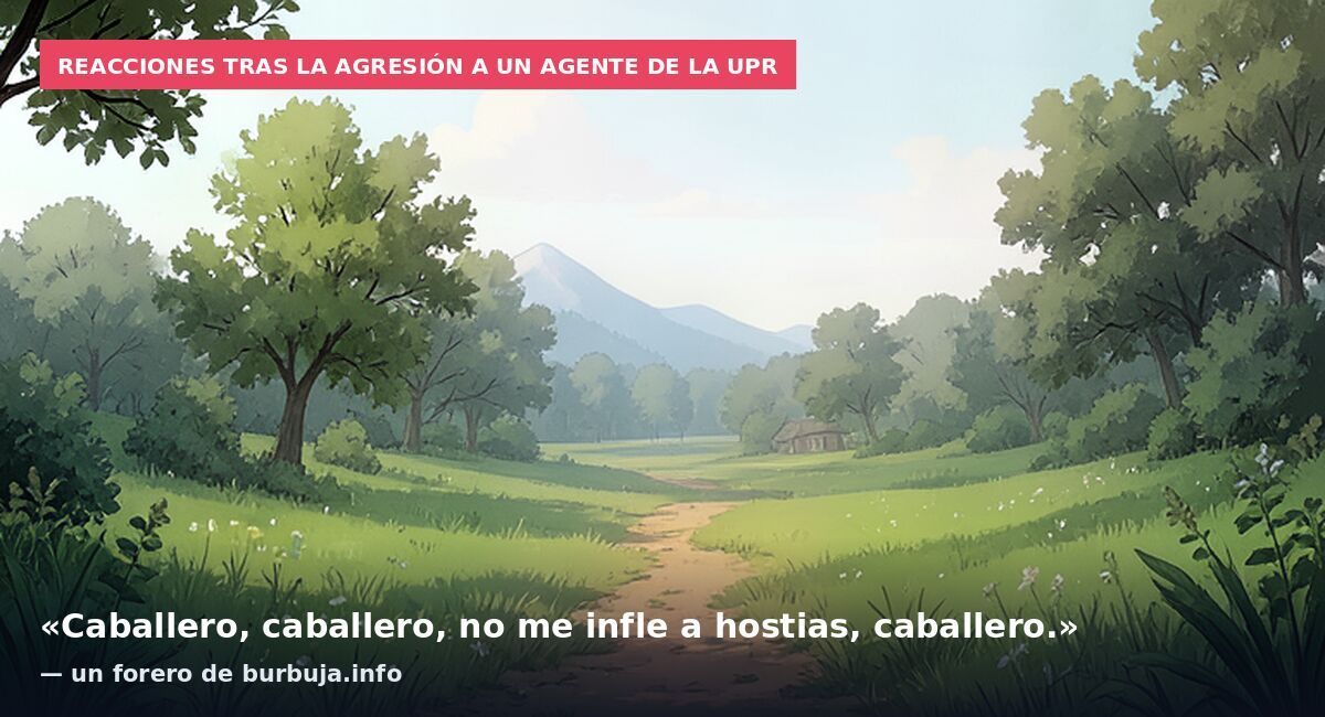 Reacciones tras la agresión a un agente de la UPR: «Caballero, caballero, no me infle a hostias, caballero.» — un forero de burbuja.info