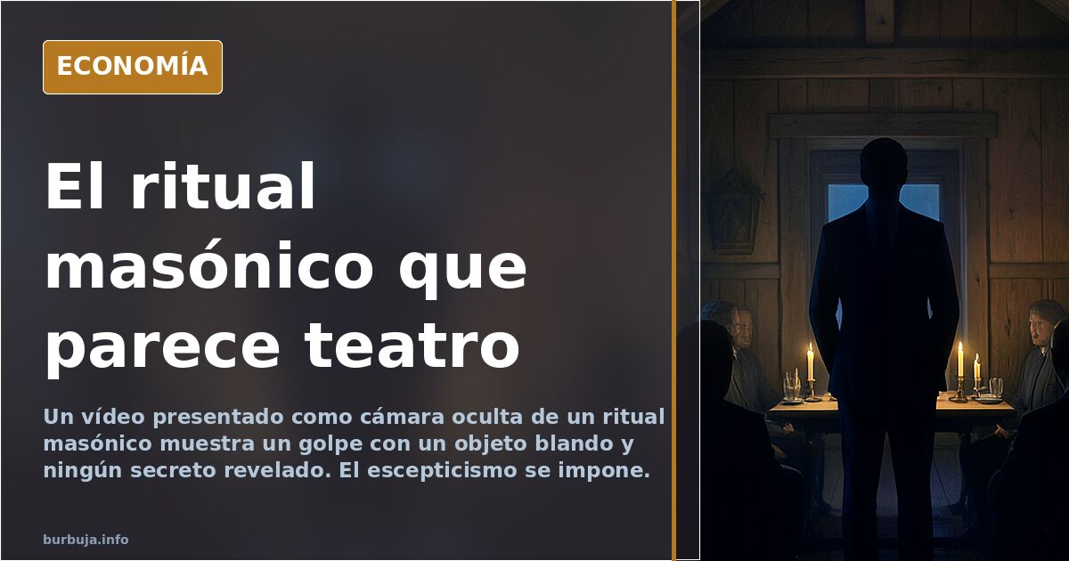 El ritual masónico grabado con cámara oculta que nadie se cree