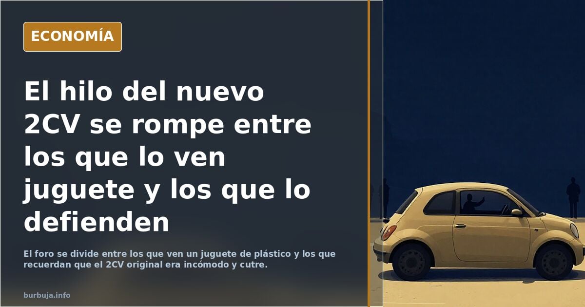 El nuevo Citroën dos caballos. O lo odias o lo amas