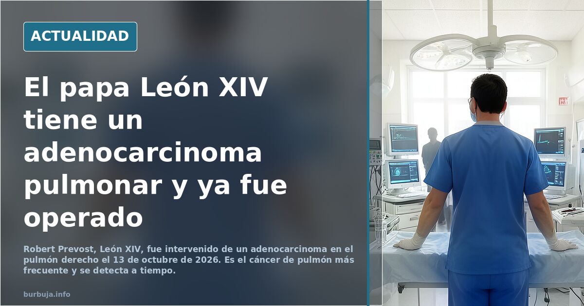El Anti-Papa León XIV (Robert Prevost) tiene cáncer de pulmón (13 oct.2026)
