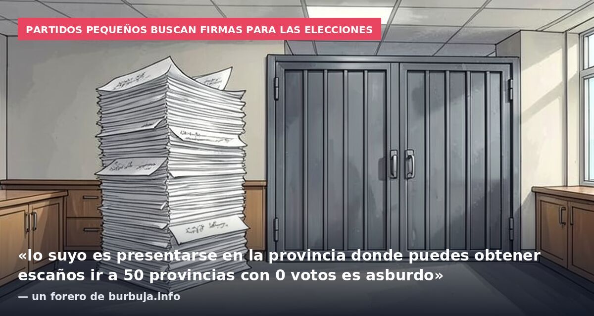 DN, FO, Iustitia Europa, etc piden firmas para poder presentarse a las elecciones
