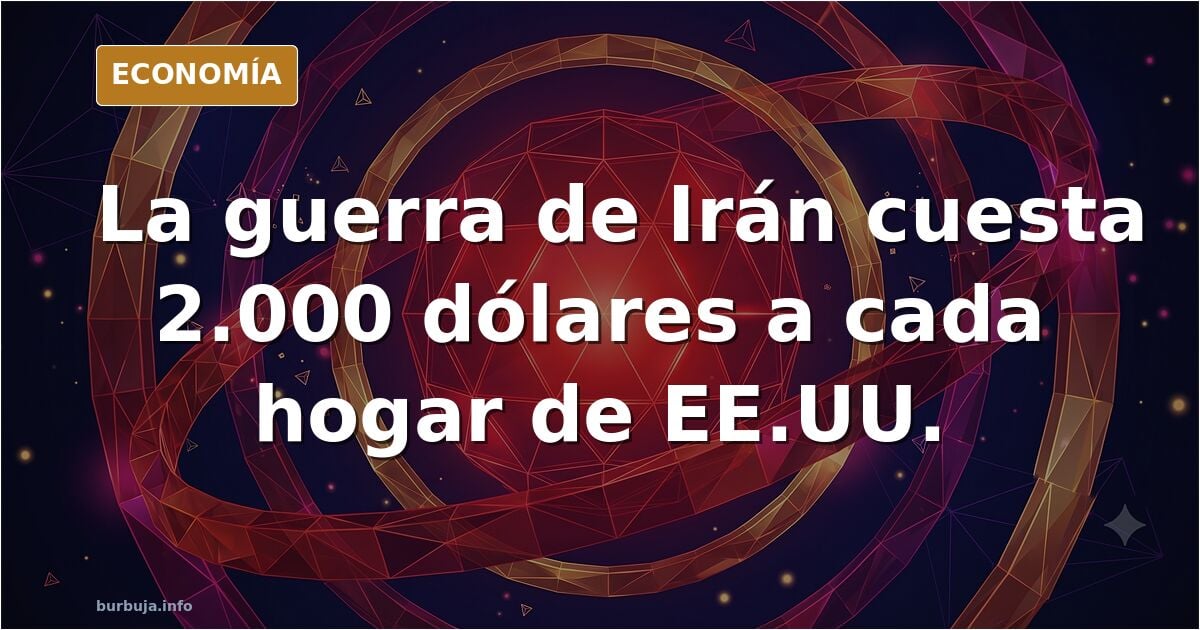 La guerra de Iran está costando 2.000$ a cada americano