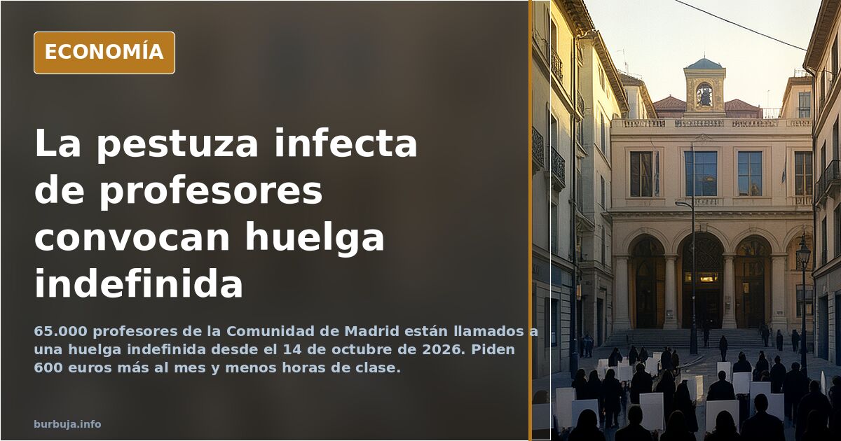 Los profesores convocan huelga indefinida: ¿qué opináis?