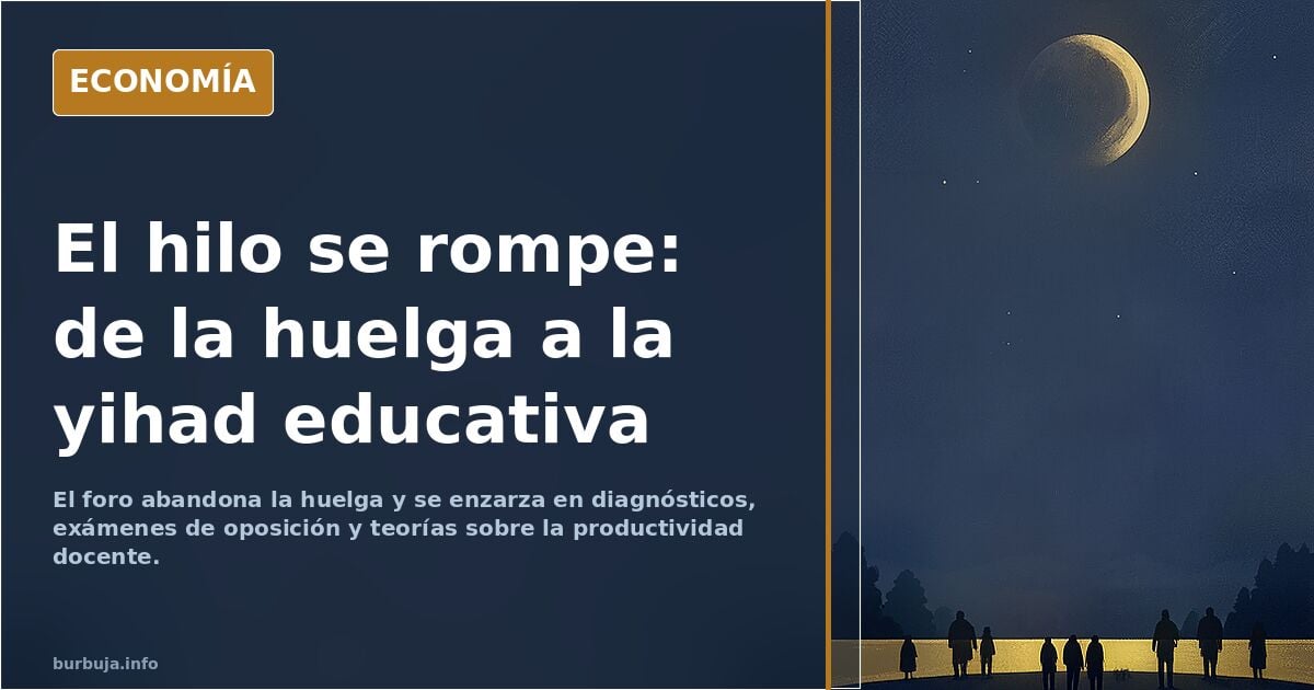 Los profesores convocan huelga indefinida: ¿qué opináis?