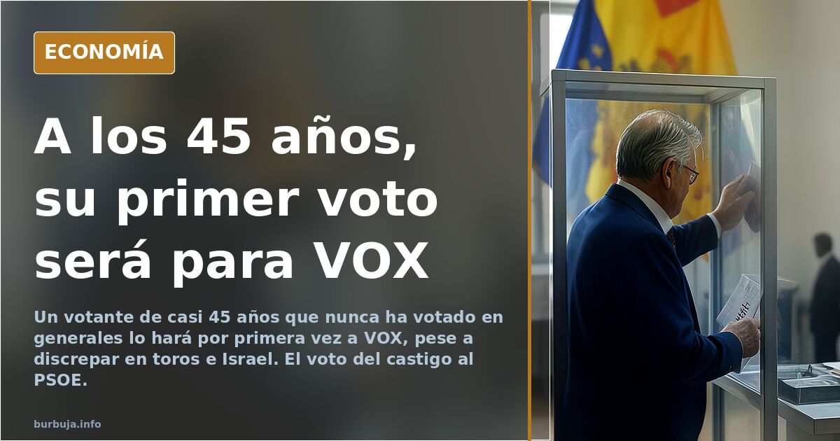 Del 'no he votado nunca' al voto a VOX: el giro del votante desencantado