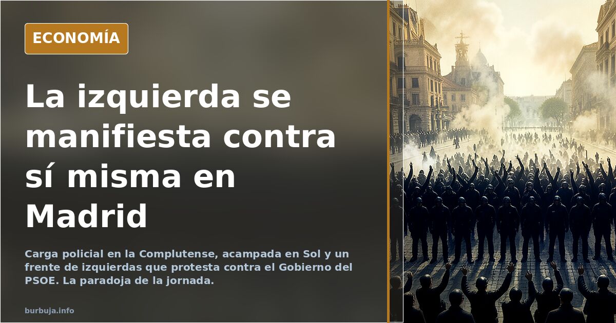 Un frente de izquierdas lleva su campaña a la Puerta del Sol