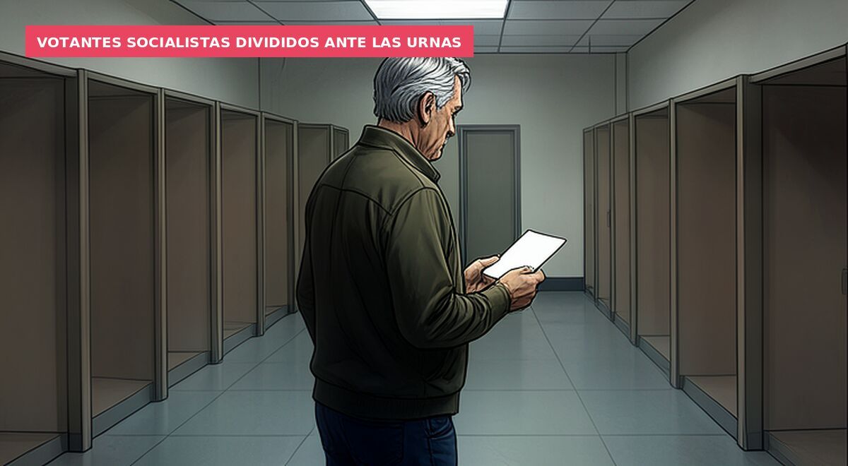 Votantes socialistas divididos ante las urnas