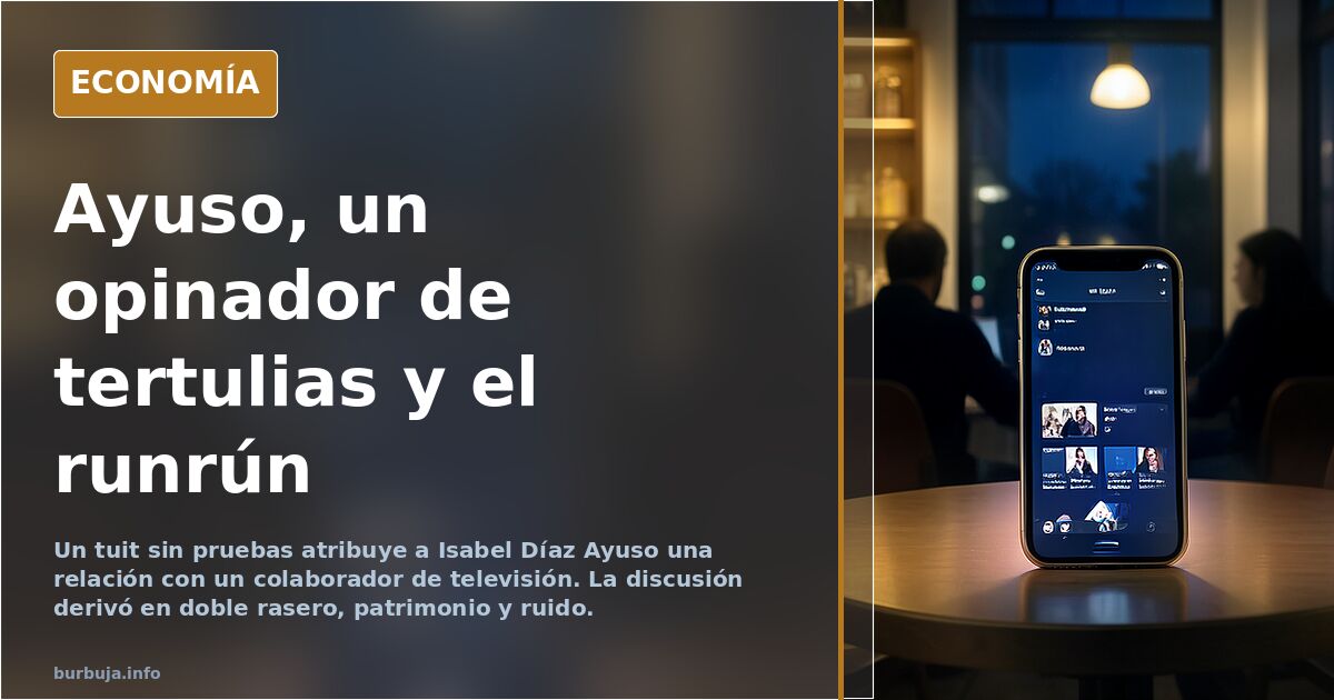 Ayuso y el tertuliano: la vida privada como ruido político