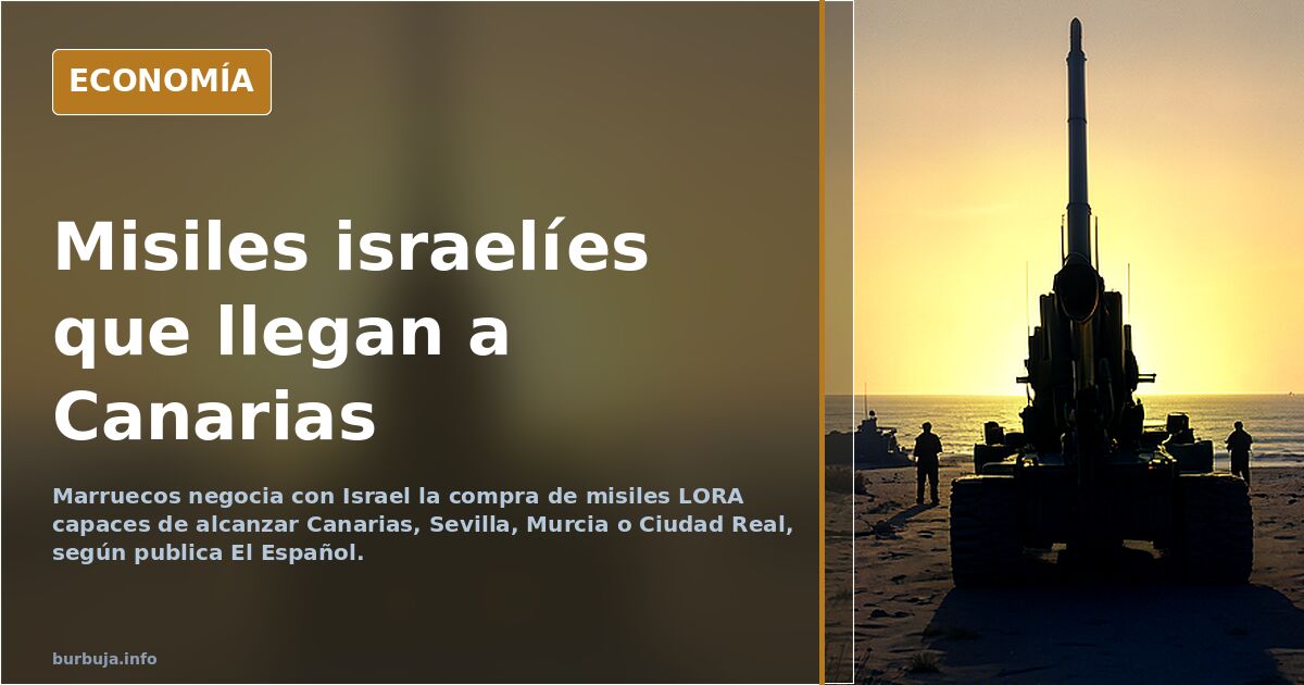 Marruecos negocia con Israel misiles que alcanzan Canarias