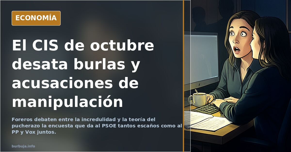 El CIS de octubre desata burlas y acusaciones de manipulación